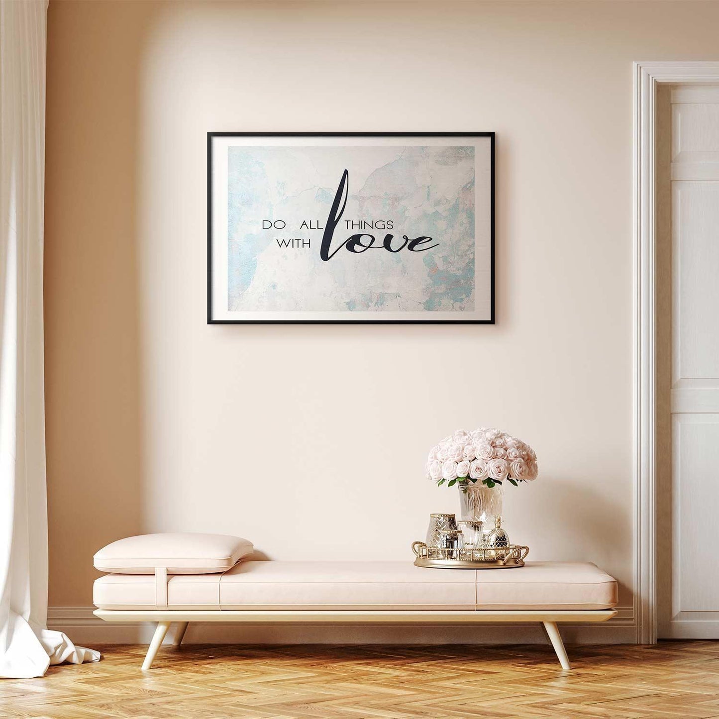 Poster - Do All Things with Love Artgeist