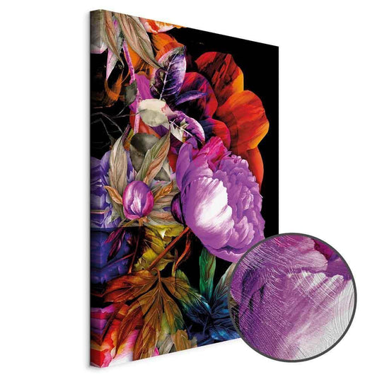 Leinwandbild - Nature in Summer Hues (1-part) - Flower Garden of Inspiration