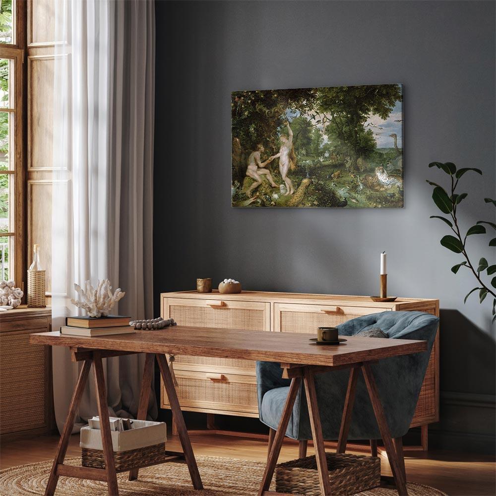 Leinwandbild - Peter Paul Rubens – The Garden of Eden with the Fall of Man