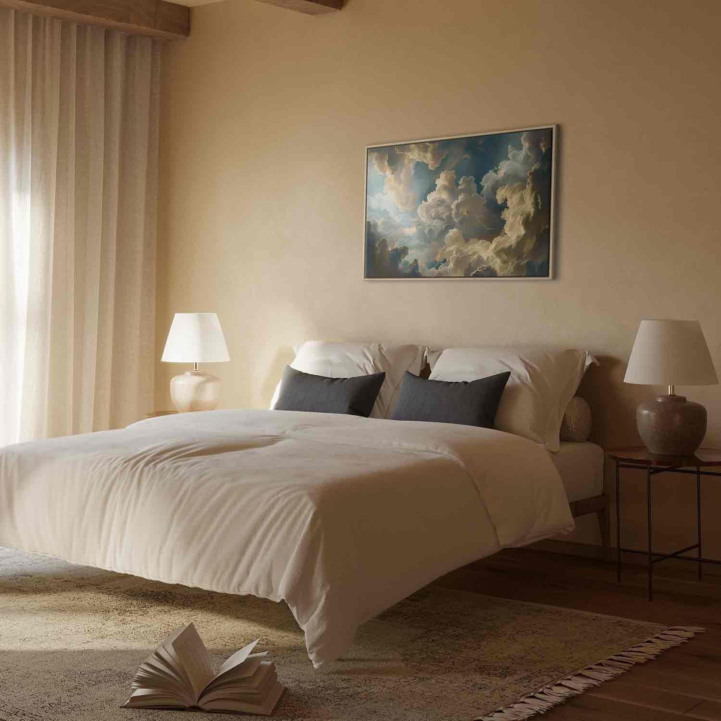 Leinwandbild - Sun and Shadows: A Theatrical Display of Nature High Above the Earth