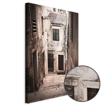 Leinwandbild - Retro Alley (1 Part) Vertical