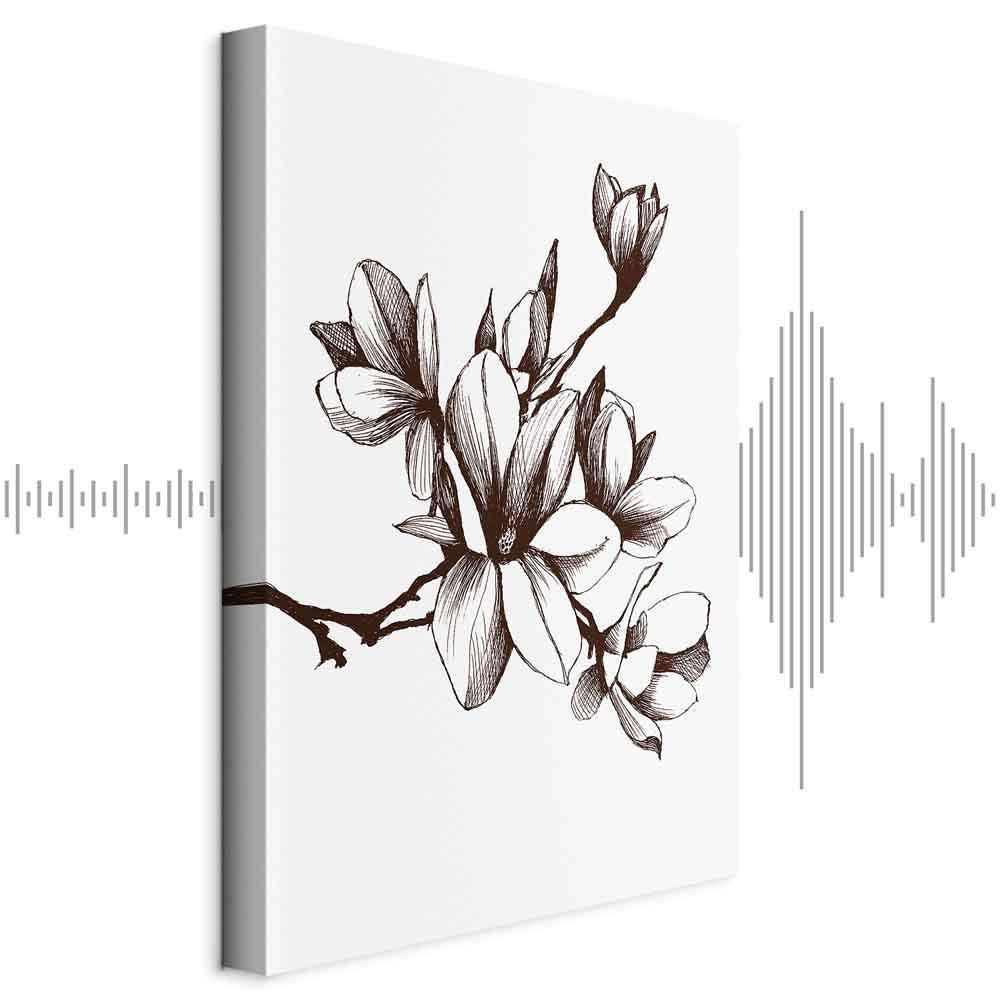 Leinwandbild - Renaissance Magnolias (1 Part) Vertical