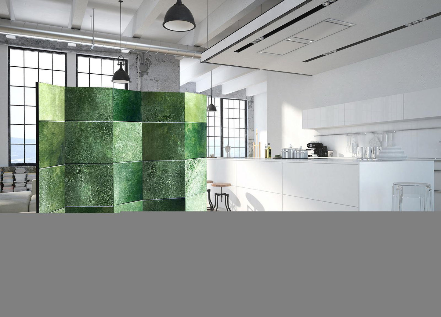 Paravent - Green Puzzle II