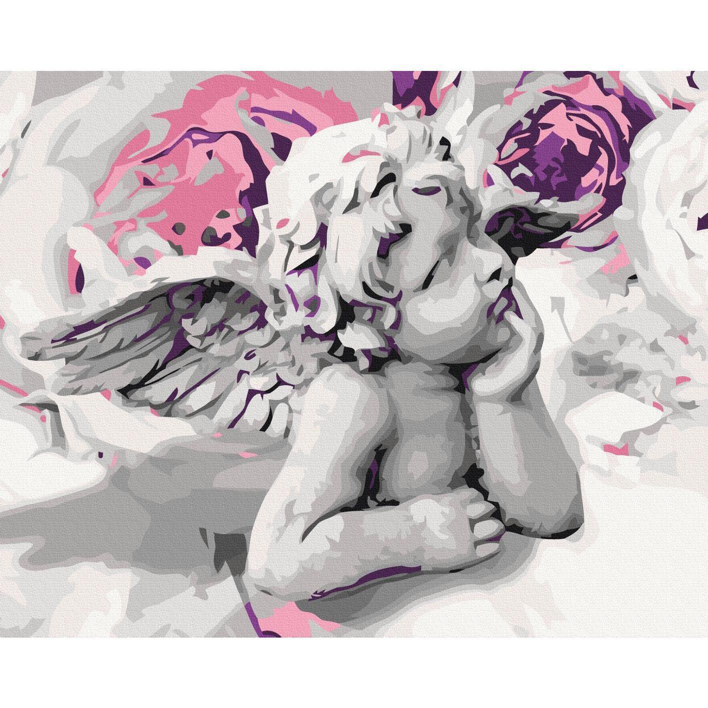 Malen nach Zahlen - Angel (Flowers In The Background)