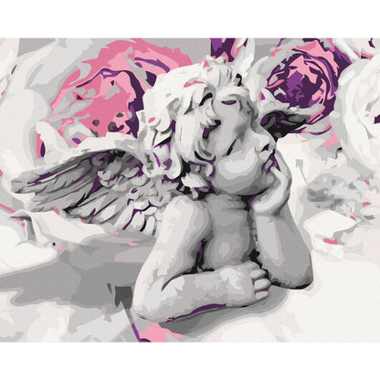 Malen nach Zahlen - Angel (Flowers In The Background)