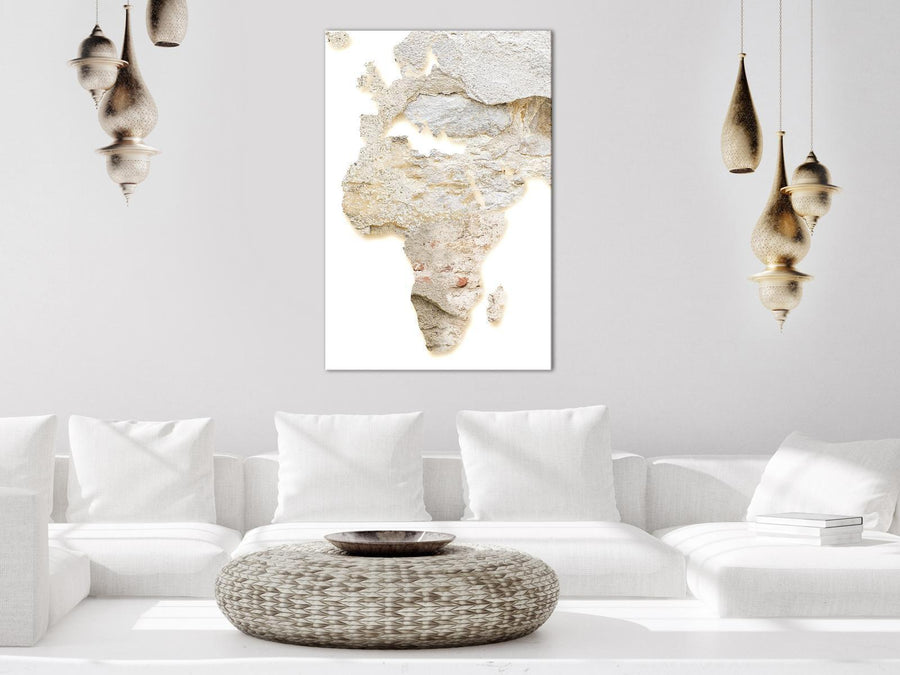 Leinwandbild - Hot Continent (1 Part) Vertical Artgeist