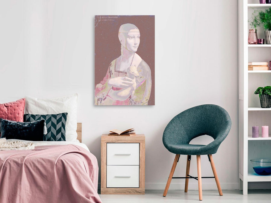 Leinwandbild - Pastel Lady (1 Part) Vertical Artgeist