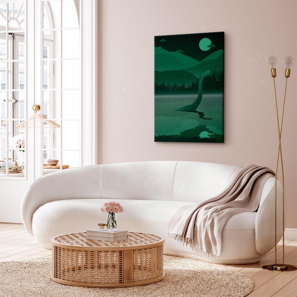 Leinwandbild Loch Ness – Mystische Landschaft im Hochformat