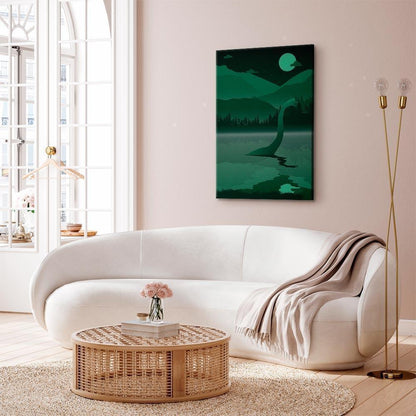 Leinwandbild Loch Ness – Mystische Landschaft im Hochformat