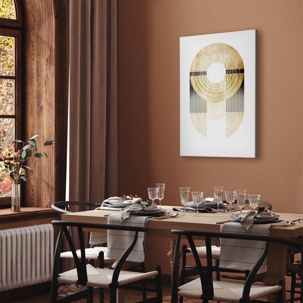 Leinwandbild - Gold Trophy (1 Part) Vertical