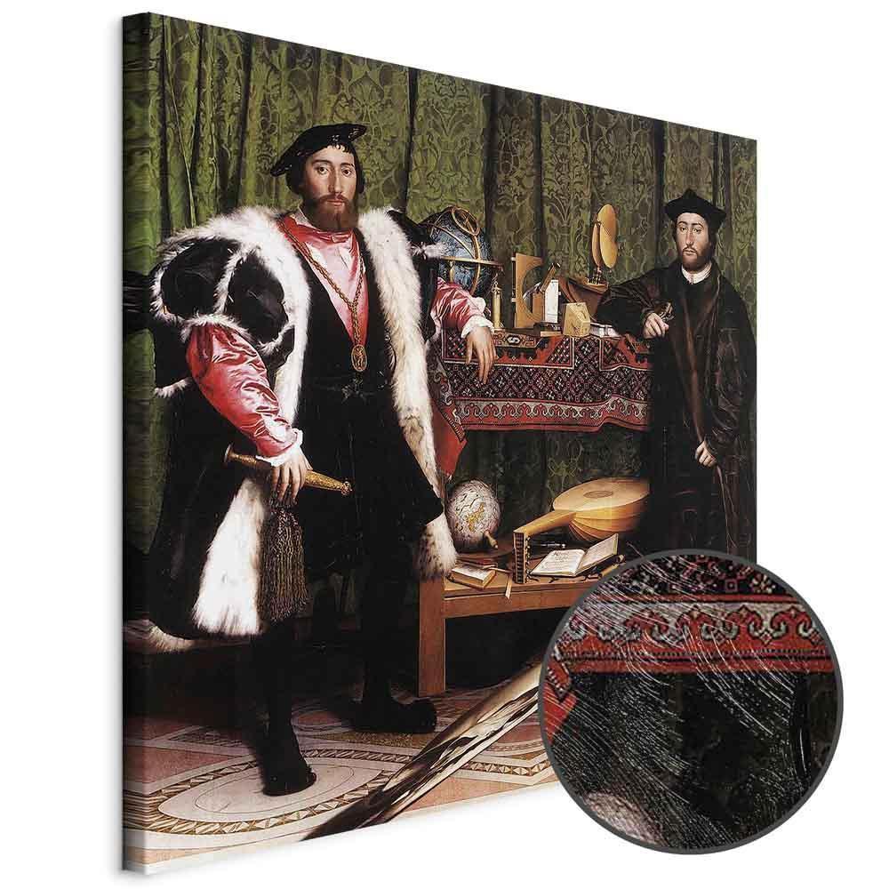 Leinwandbild - Hans Holbein the Younger – Ambassadors