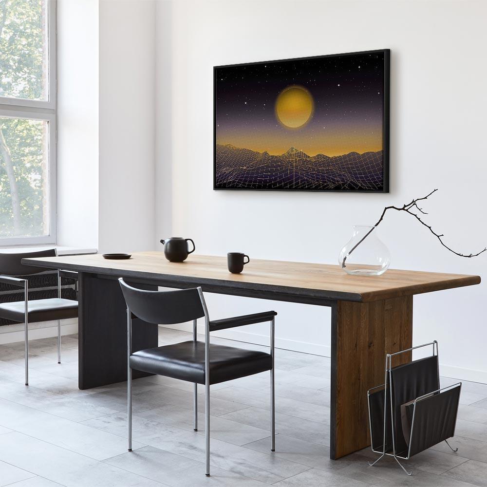 Leinwandbild - Futuristic landscape 3 (1 Part) Wide