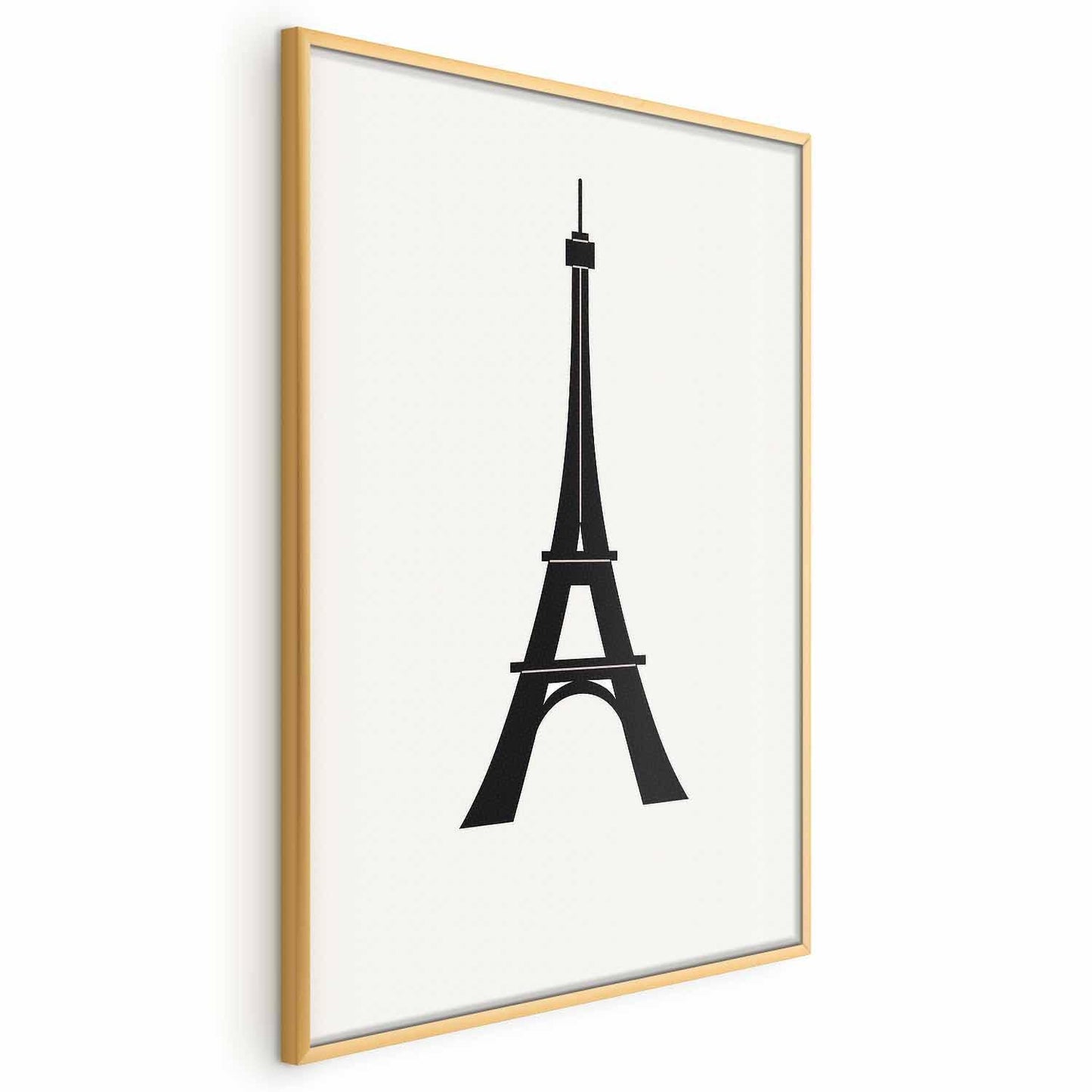 Poster - Eiffel Tower Simple Black-and-White Graphic