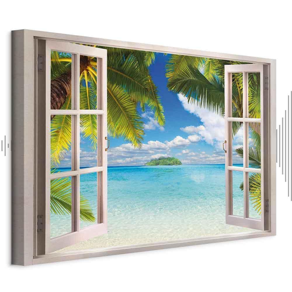 Leinwandbild - Window: Sea View