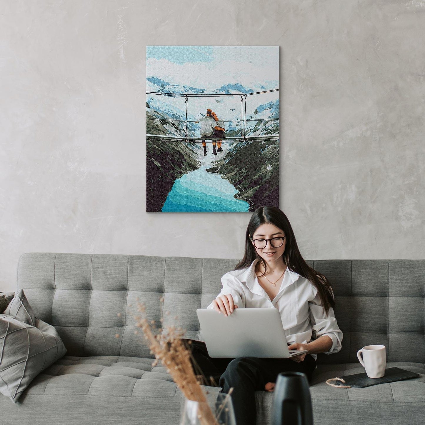 Malen nach Zahlen - Loneliness for two