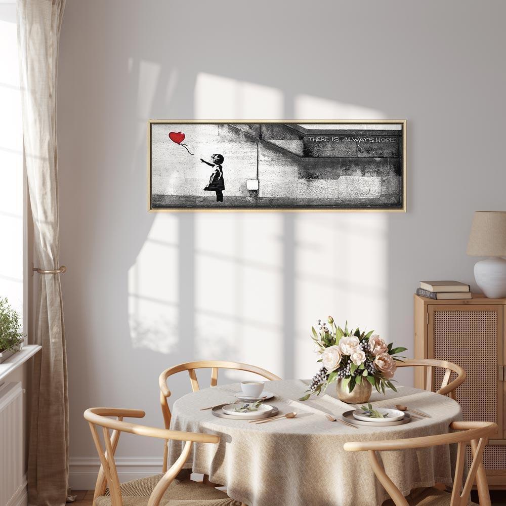 Leinwandbild - There is Always Hope (1 Part) Narrow Red