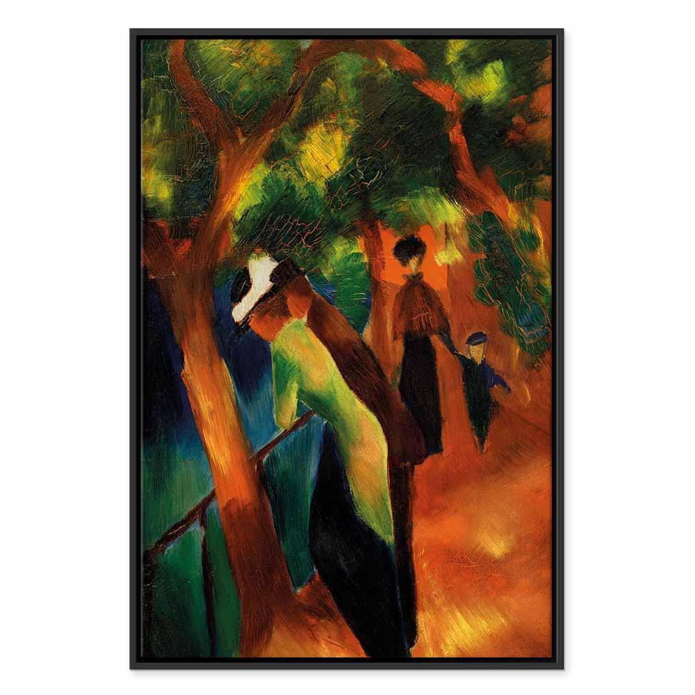 Leinwandbild - August Macke – Sunny Path