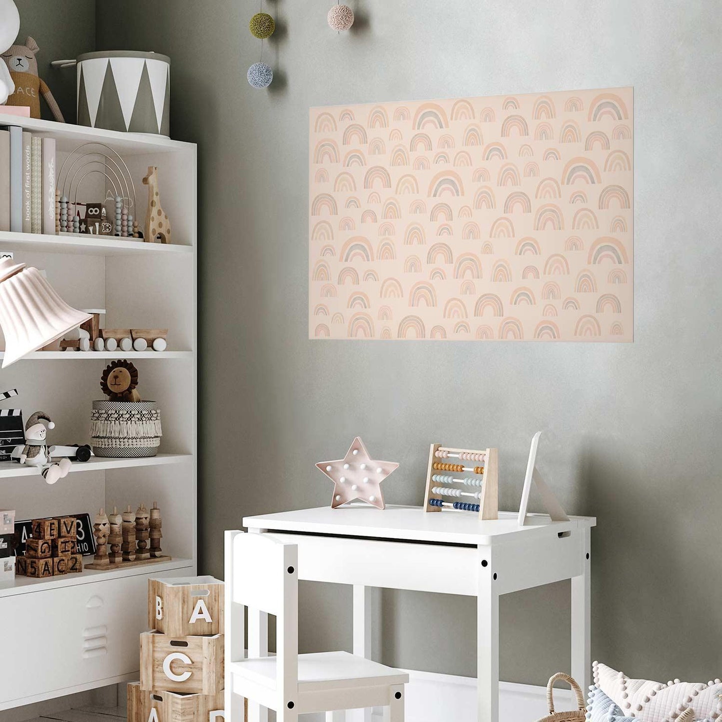 Poster - Pastel Rainbows