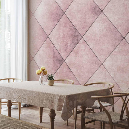 Fototapete - Perfect cuts - uniform geometric pattern in tiled pattern with pattern