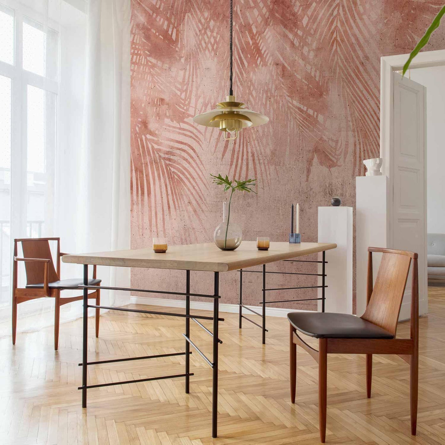 Fototapete - Pink Palm Trees