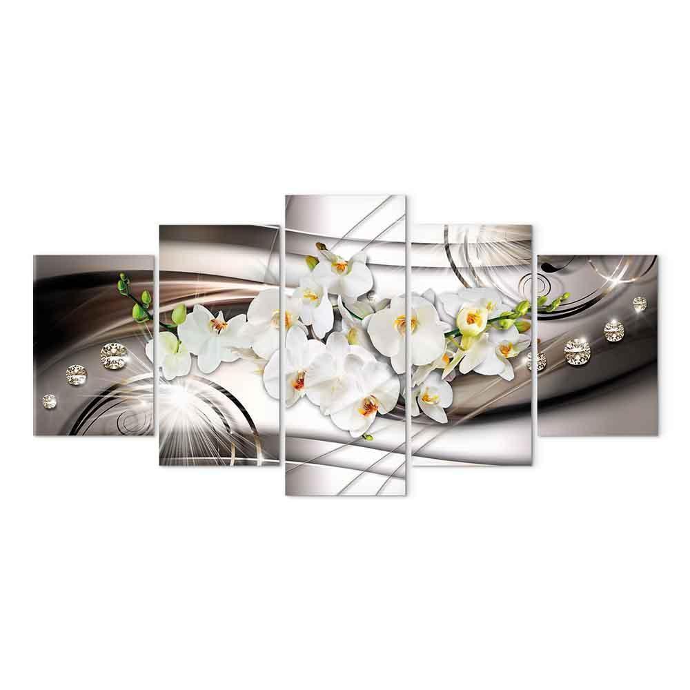 Leinwandbild - Orchid with Diamonds