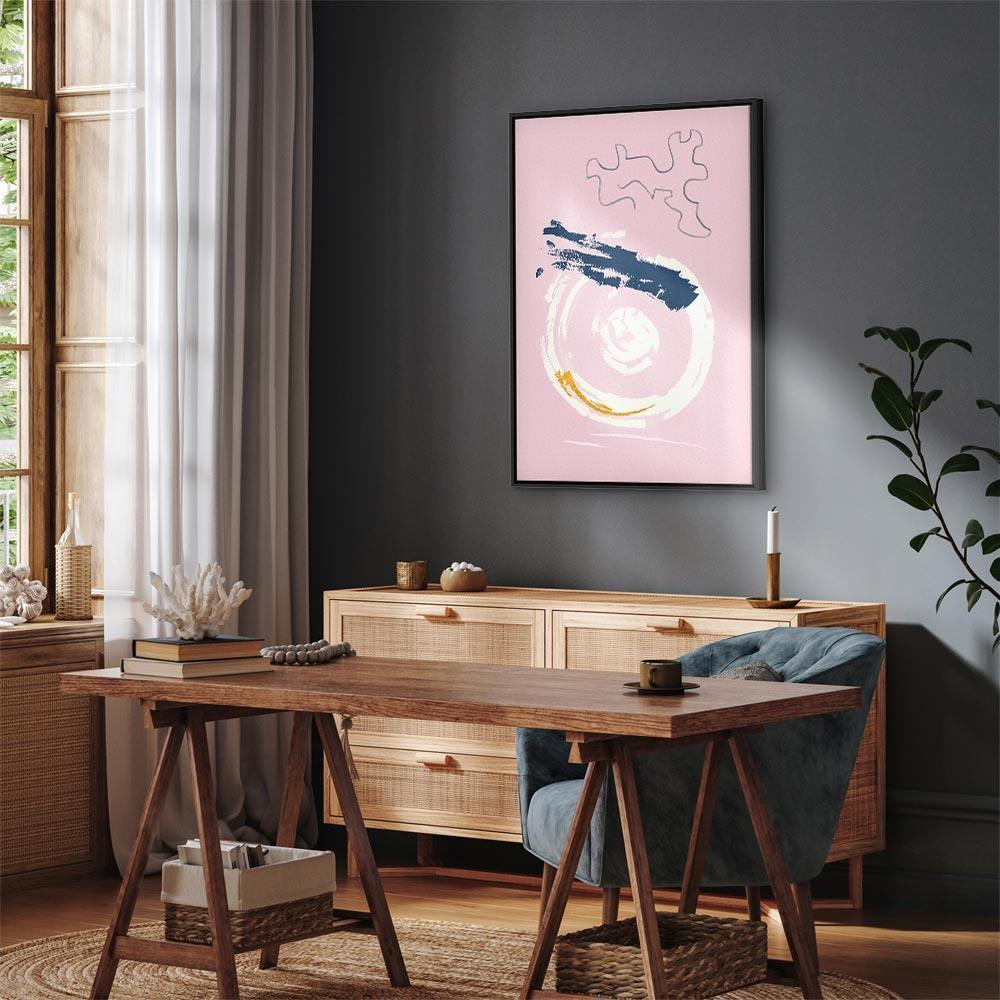 Leinwandbild - Pink Accent (1 Part) Vertical