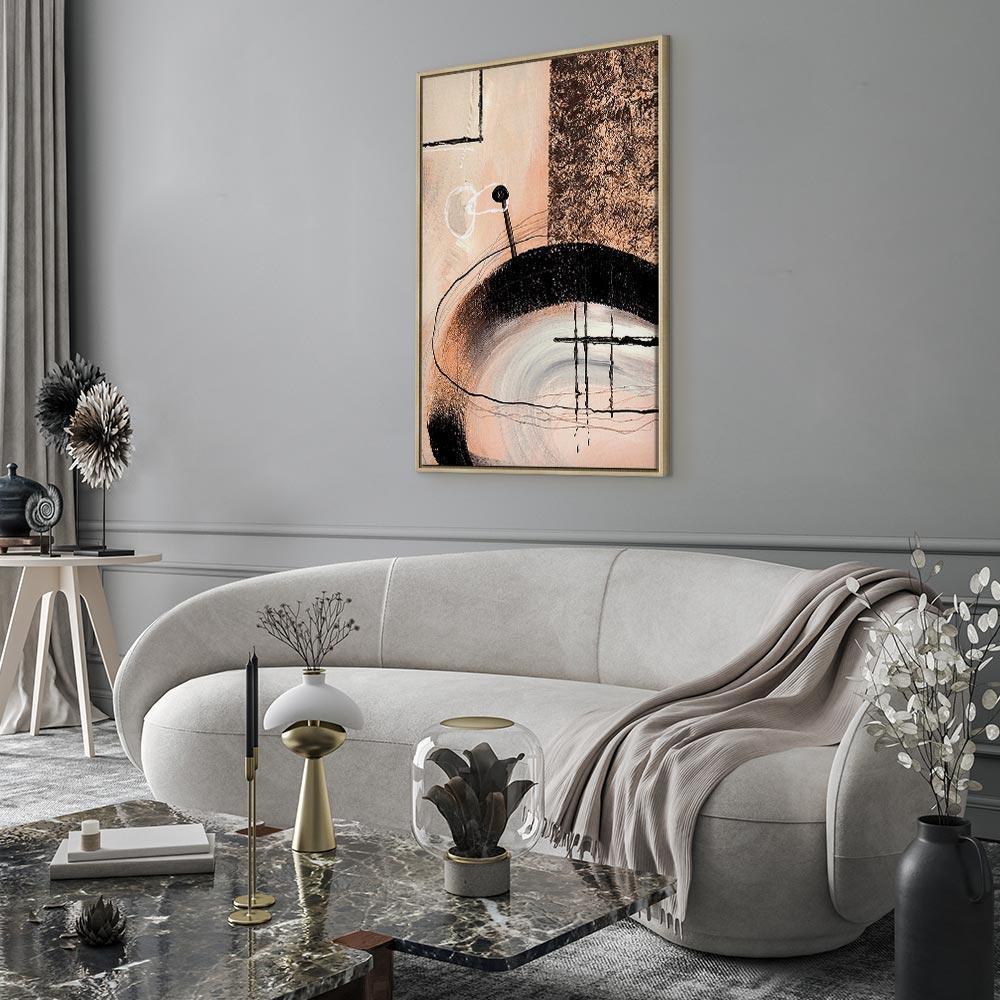 Leinwandbild - Art of Shapes (1-part) - Hand-Painted Abstract Artwork