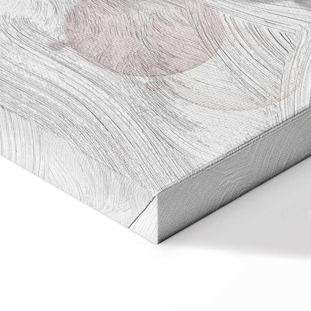 Leinwandbild - Toy Bears with Balloons - Flying Plush Bears Among Balloons Clouds and Rainbows in Subtle Pastel Hues