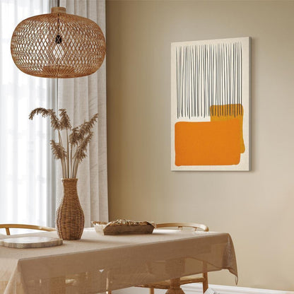 Leinwandbild - Rain on the Beach (1 Part) Vertical