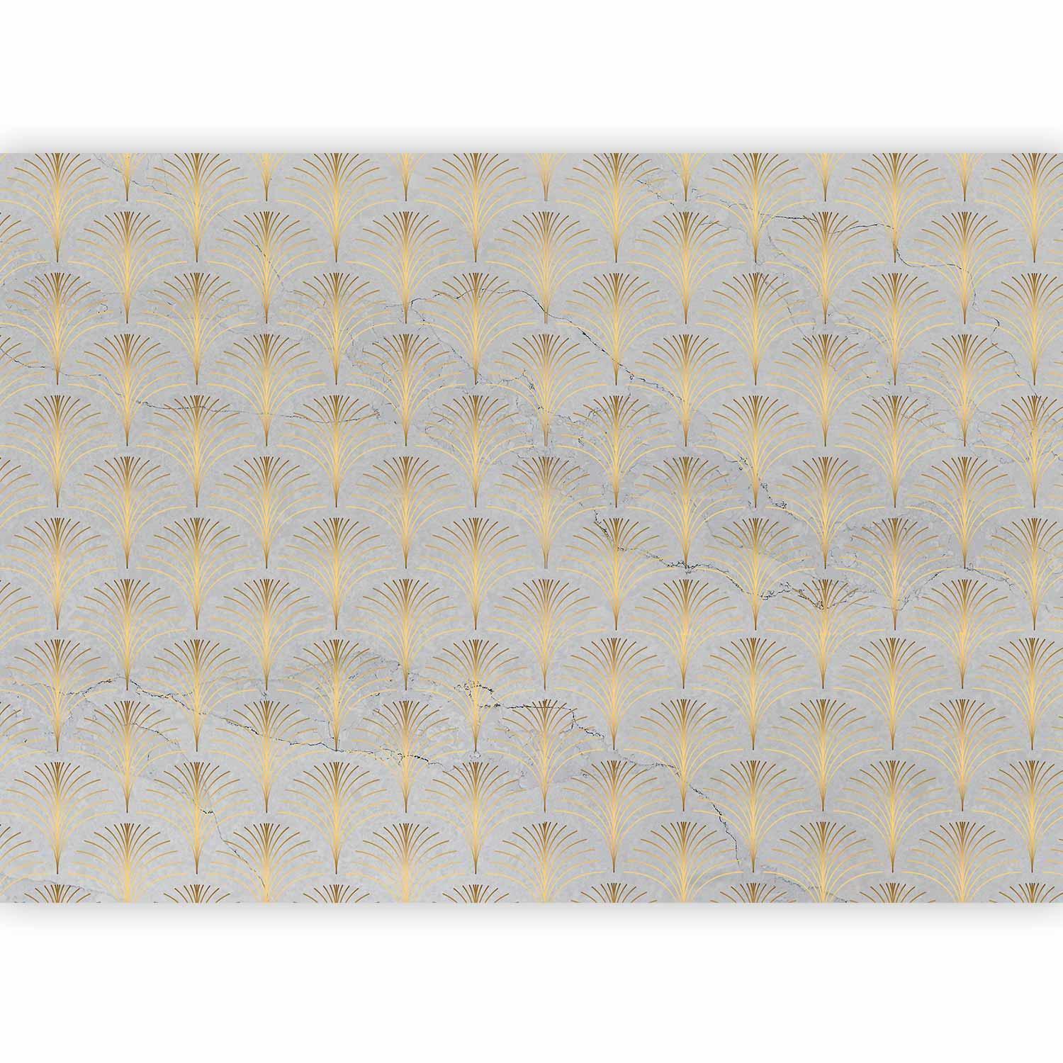 Fototapete - Linear Pattern With Gold Artgeist