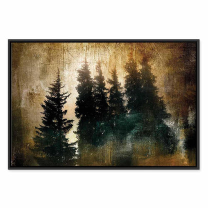 Leinwandbild - Stately Spruces (1 Part) Wide