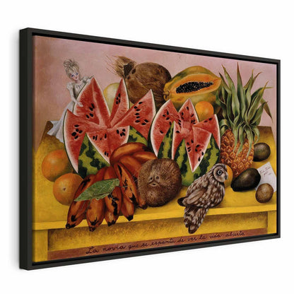 Leinwandbild - Frida Kahlo – A Bride Frightened at the Sight of Life Opened