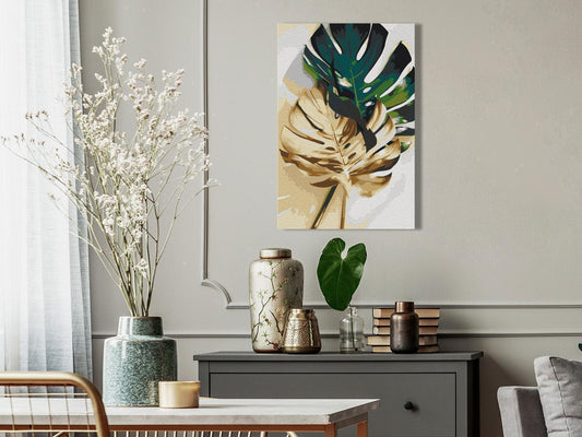 Malen nach Zahlen - Golden Monstera