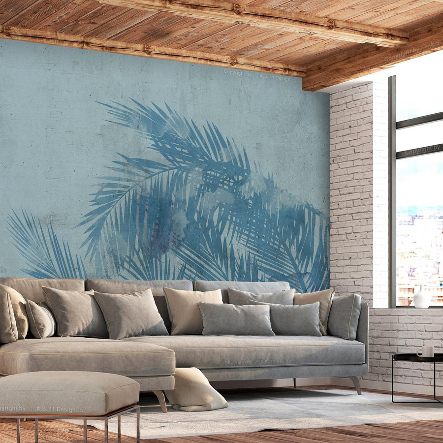 Fototapete - Palm Trees in Blue Artgeist
