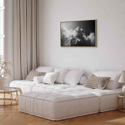 Leinwandbild - Extraordinary Phenomenon: The Sun Illuminating Dark Clouds Artgeist