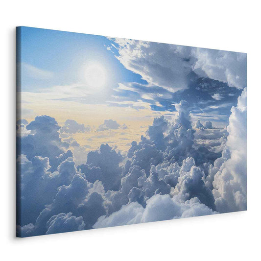 Leinwandbild - Symphony of Light: Sun and Clouds Collaborating on a Beautiful Sky Artgeist