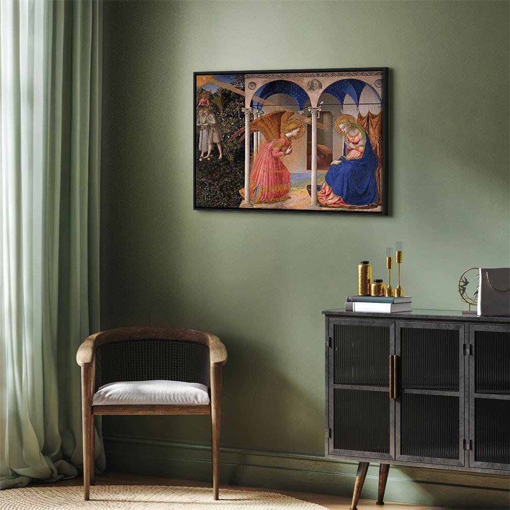 Leinwandbild - Fra Angelico – The Annunciation