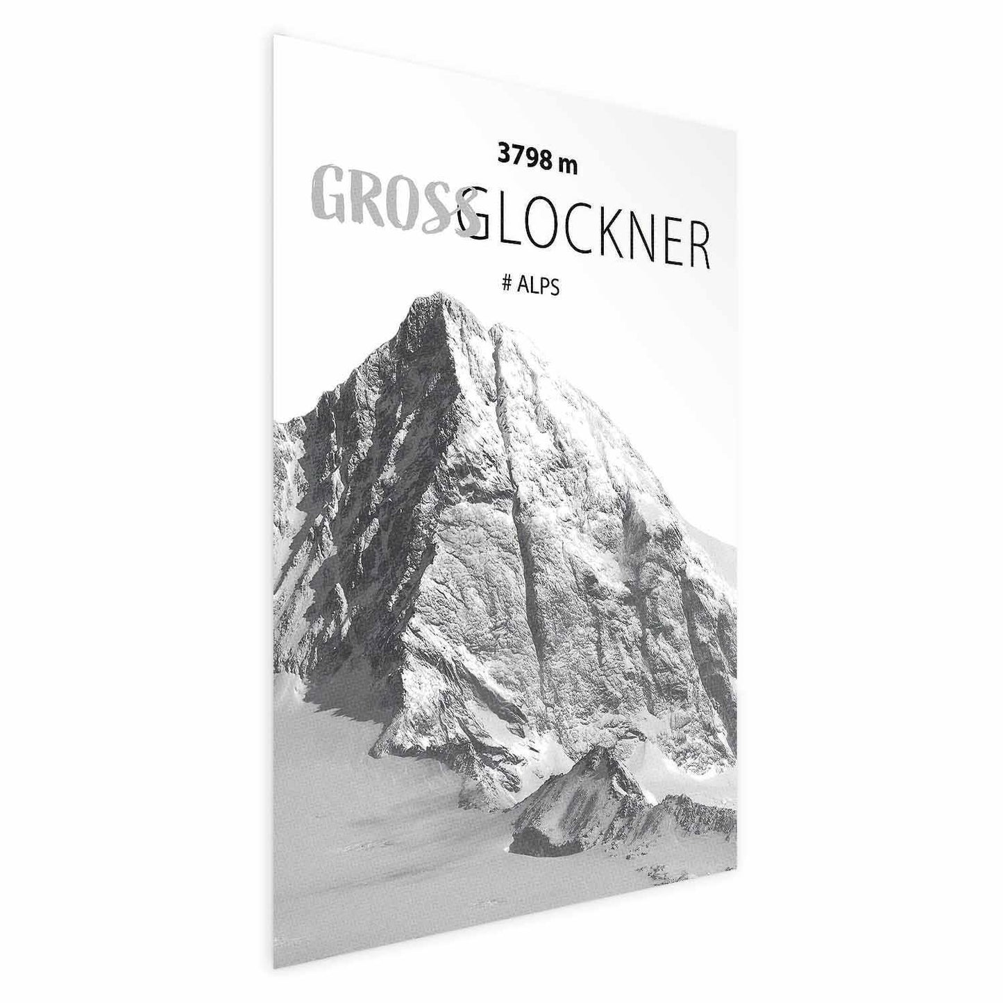 Poster - Majestic mountain peak Glosslockner mountain crown mountain landscape