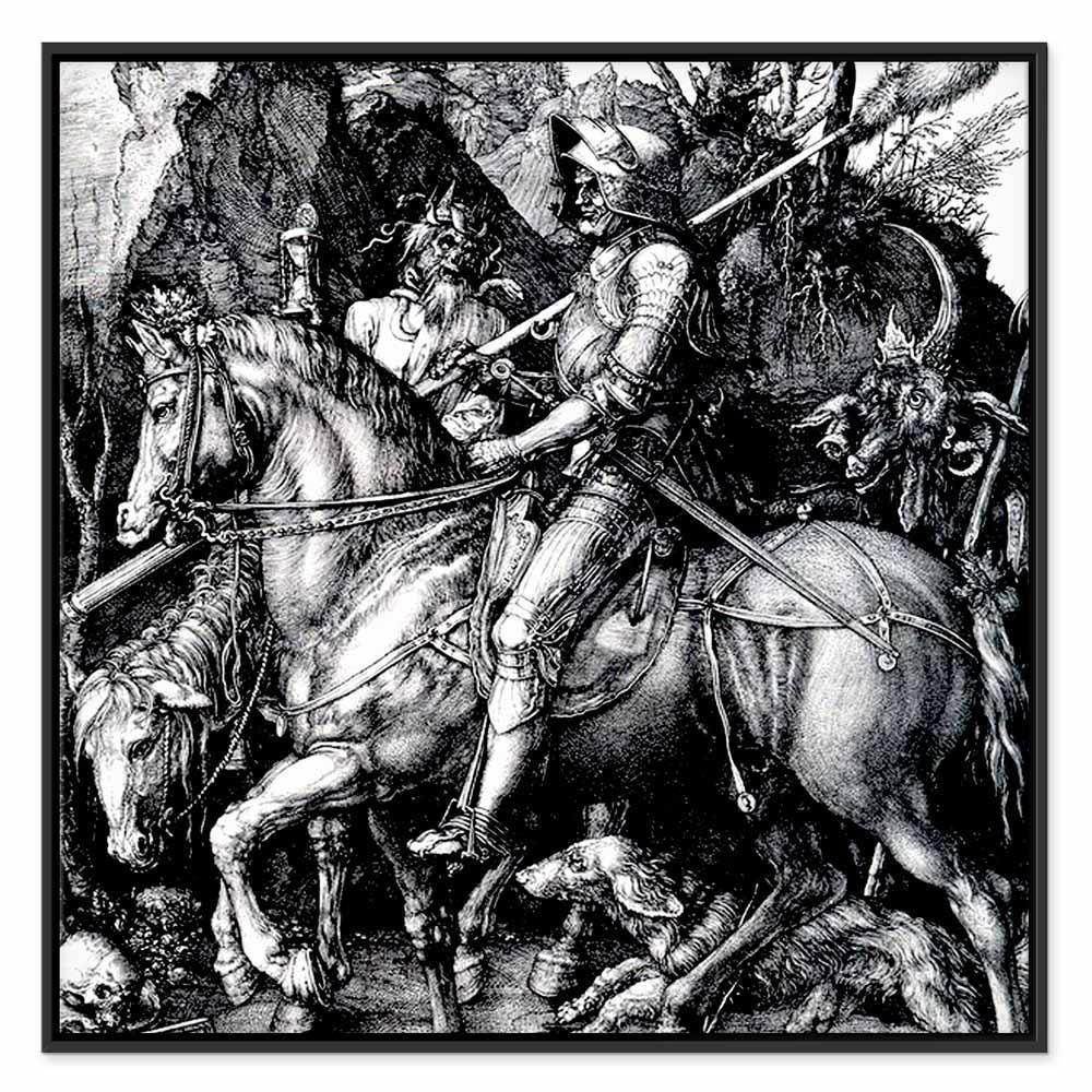 Leinwandbild - Albrecht Dürer – Knight, Death and the Devil