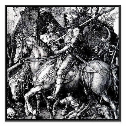 Leinwandbild - Albrecht Dürer – Knight, Death and the Devil