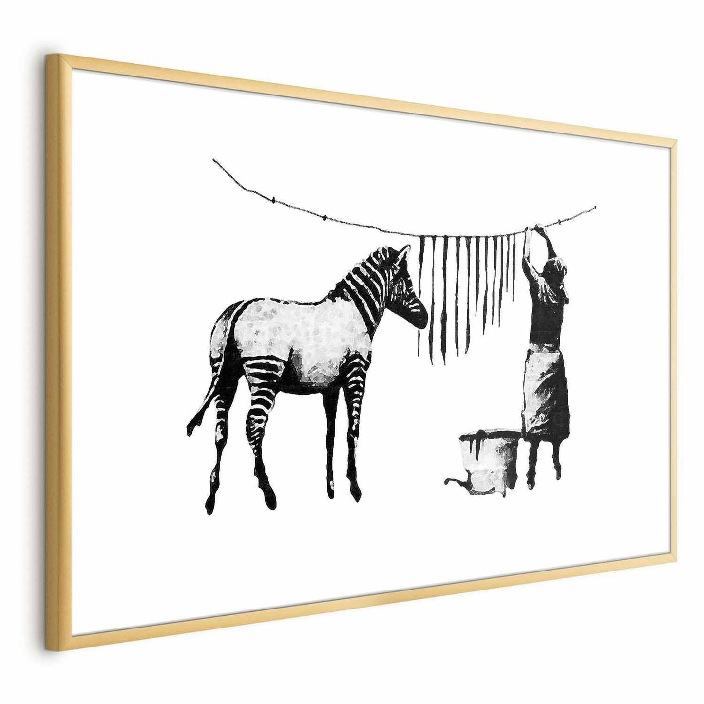 Poster - Banksy: Zebra Washing