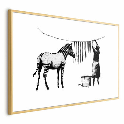 Poster - Banksy: Zebra Washing