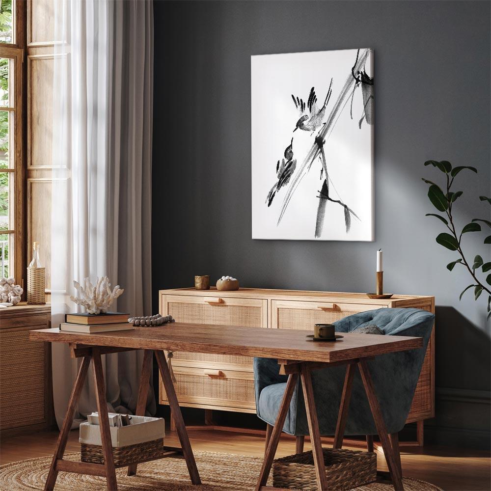 Leinwandbild - Winged Love (1 Part) Vertical