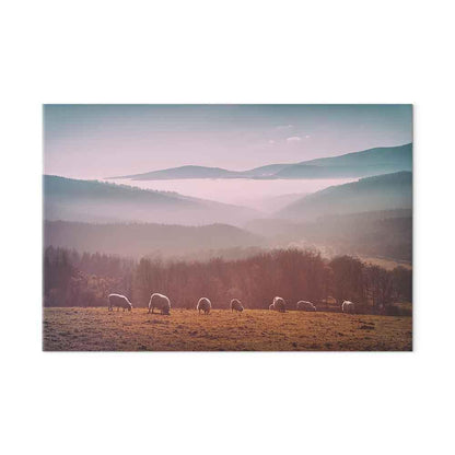 Leinwandbild - Sheep in Mountain Landscape (1-part) - Animals in Nature