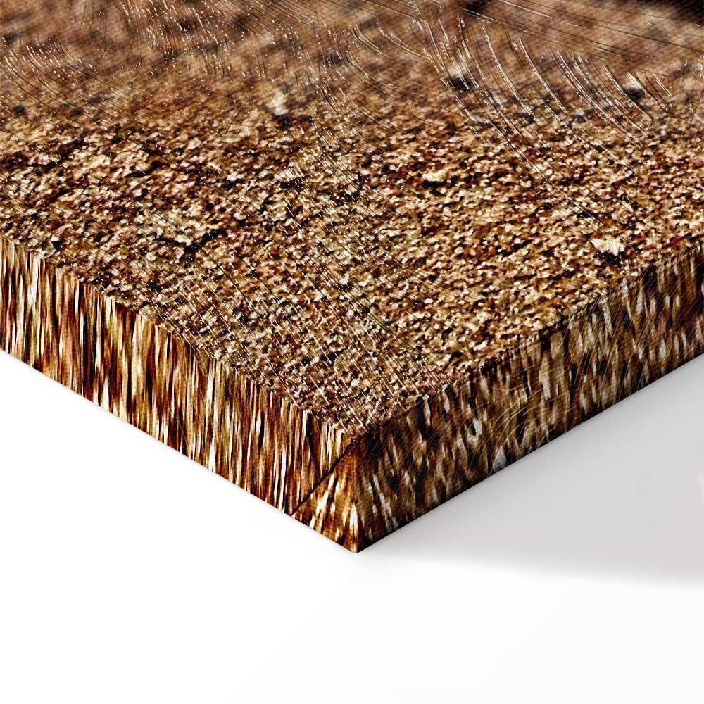 Leinwandbild - Feather on the Sand (1 Part) Vertical