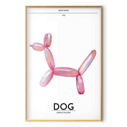 Poster - Holo-Dog - Colorful Retro Dog