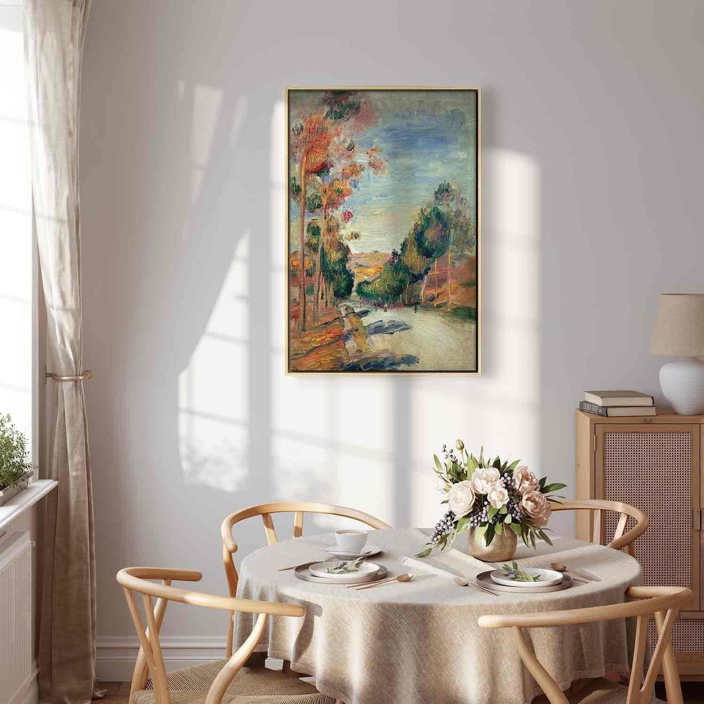 Leinwandbild - Paysage d'Essoyes (Pierre-Auguste Renoir) Artgeist