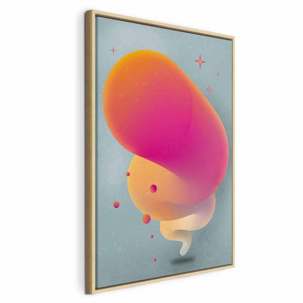 Leinwandbild - Pink Streak (1 Part) Vertical