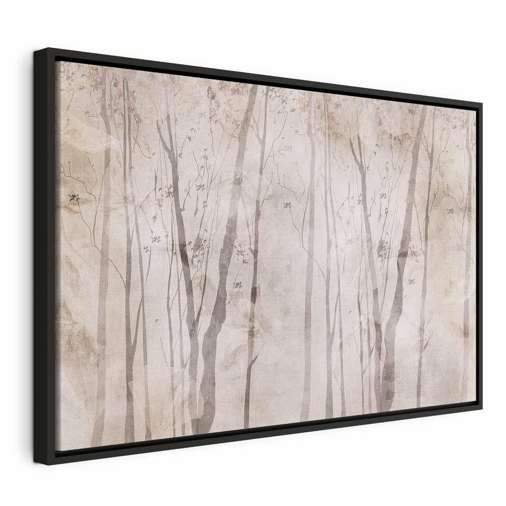 Leinwandbild - Beige Forest of Thoughts (1 Part) Wide