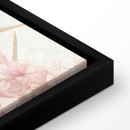 Leinwandbild - Heron wading in a pond - illustration in bright colours